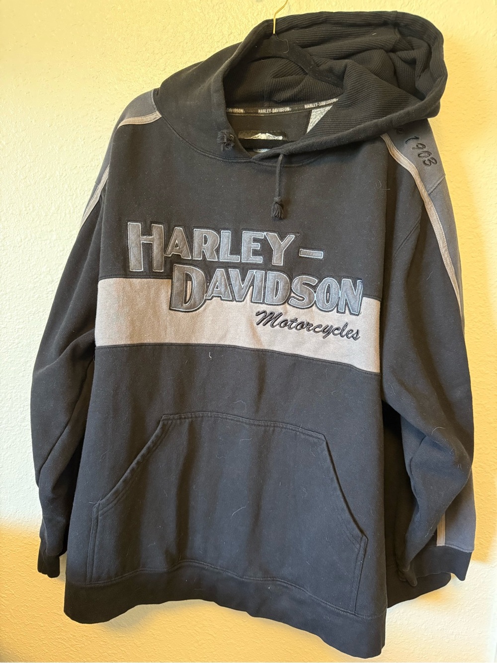 Harley-Davidson Black & Gray Pullover Hoodie